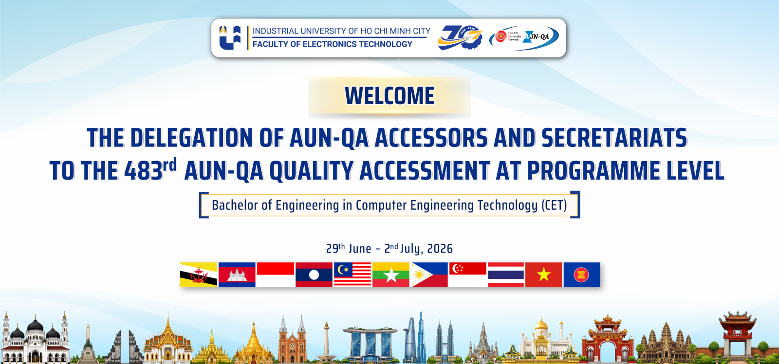 CHÀO MỪNG ĐOÀN ĐÁNH GIÁ AUN-QA ĐẾN VỚI FET-IUH